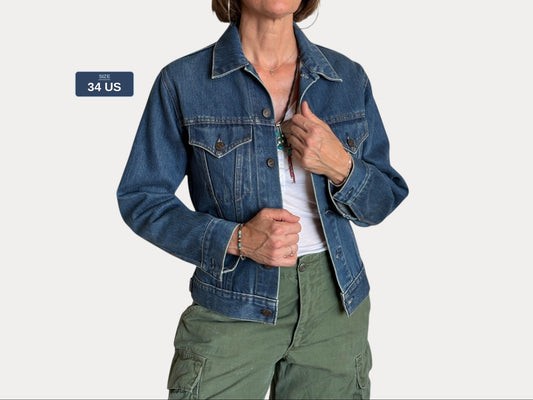 Size 34US / 44EU .Vintage 70s Levi’s Denim Jacket – 2 Pockets – Made in USA