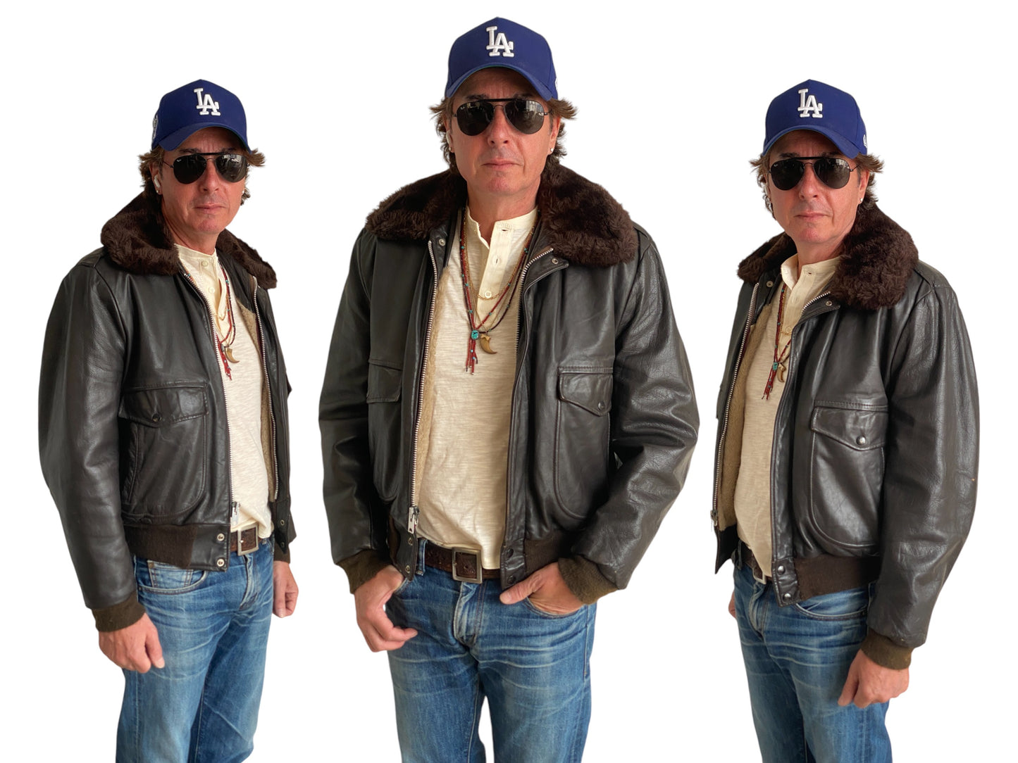 Vintage Cooper Leather Bomber Flight Jacket Made in USA | Size 42 Aviator G-1