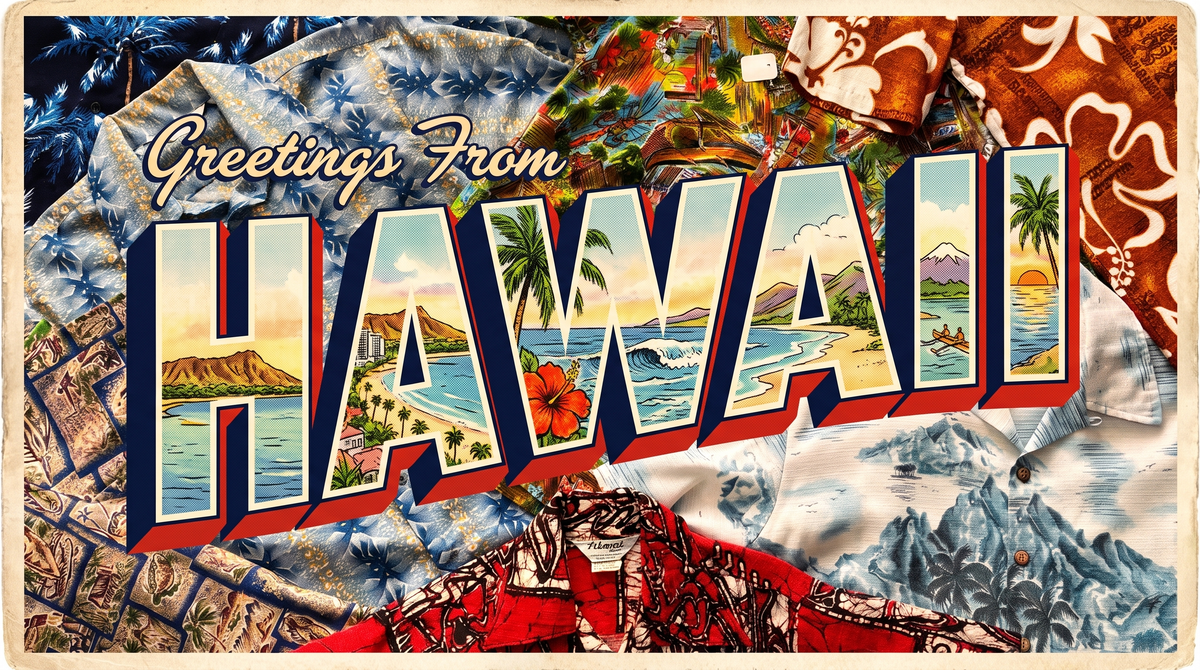 Vintage Hawaiian travel postcard