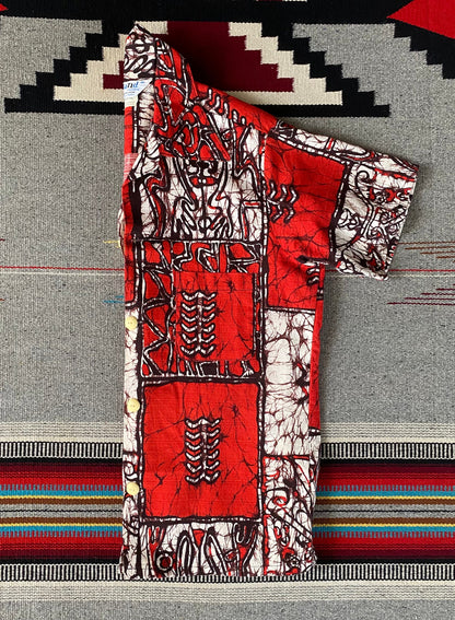 Vintage 70s Hawaiian cotton shirt made by Island Creations. Size Medium-AJ357 Studio