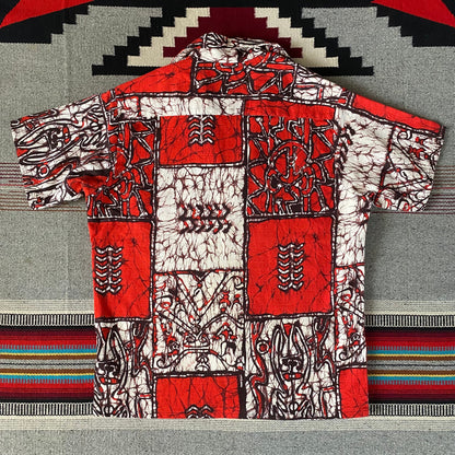 Vintage 70s Hawaiian cotton shirt made by Island Creations. Size Medium-AJ357 Studio