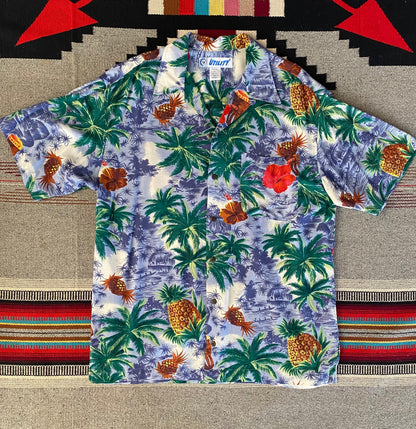 Vintage 90s Hawaiian Rayon Shirt by Utility | Size Medium-AJ357 Studio