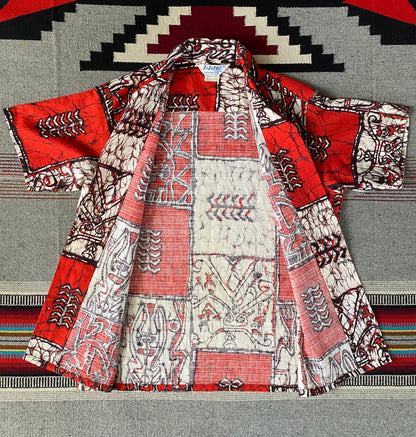 Vintage 70s Hawaiian cotton shirt made by Island Creations. Size Medium-AJ357 Studio