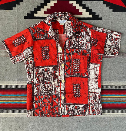 Vintage 70s Hawaiian cotton shirt made by Island Creations. Size Medium-AJ357 Studio