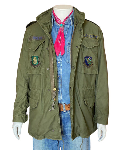Small Long. Authentic 1982 US army M-65 field jacket-AJ357 Studio