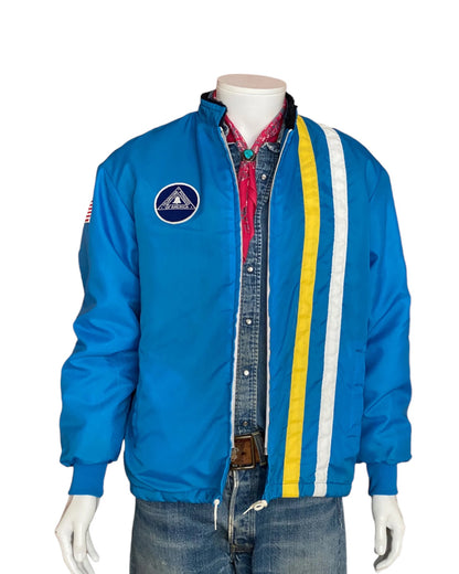 Size M. Vintage 70s nylon lined racing jacket Made In USA-AJ357 Studio