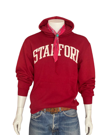 Size Med. Made In USA Stanford vintage hooded sweatshirt Made by Russel Athletic-AJ357 Studio