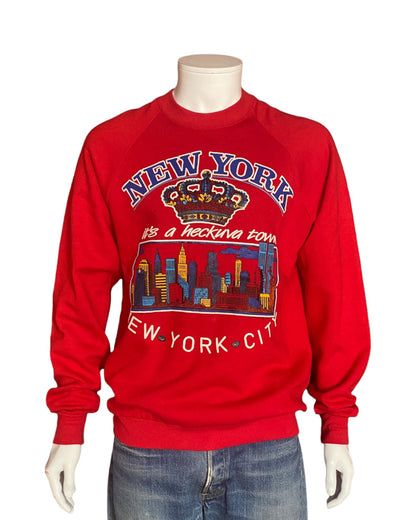 Size XL. New York 80s vintage sweatshirt made by Jerzees-AJ357 Studio