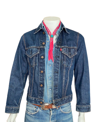 Small. Vintage 60s LEVIS Big E trucker Jacket Made in USA.-AJ357 Studio