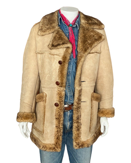 Vintage Shearling Ranger Coat Made in USA | Size 40 US (50 EU)-AJ357 Studio