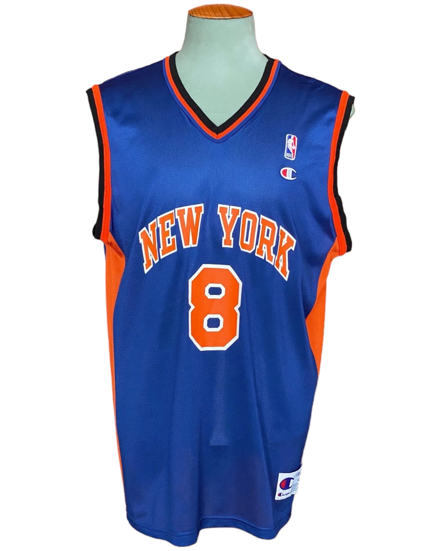 vintage champion latrell sprewell new york knicks nba jersey size 44 aj357 studio