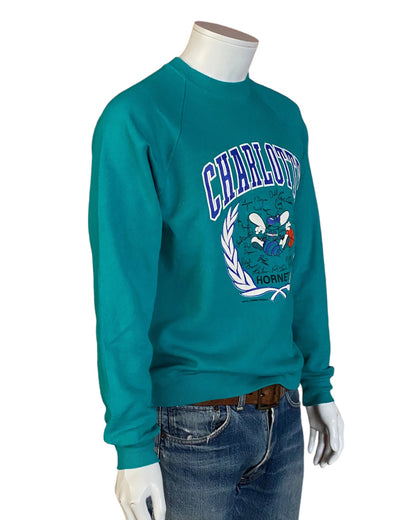 Vintage 80s Charlotte NBA Sweatshirt - Size L | Made in USA by Jerzees-AJ357 Studio