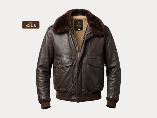 Vintage Cooper Leather Flight Bomber Jacket – Made in the USA | Size 42 US / 52 EU