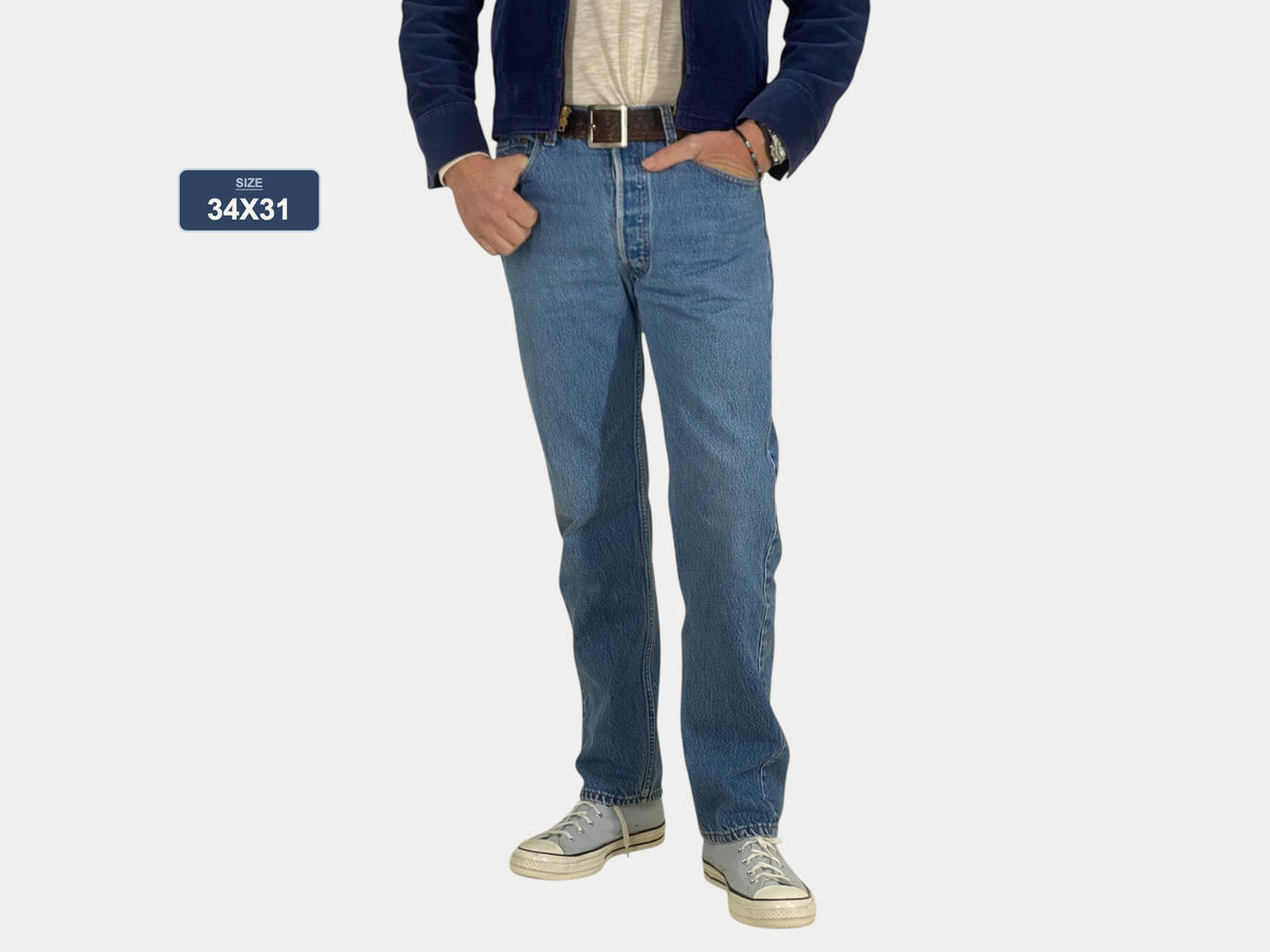 Vaqueros Levi's 501 Vintage Denim 34X31 fabricados en EE. UU.