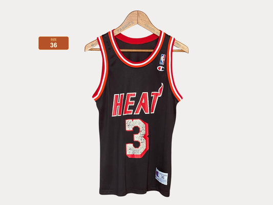 Size 36 usa. Miami Heat Vintage 90s #3 Smith NBA Jersey Made in USA
