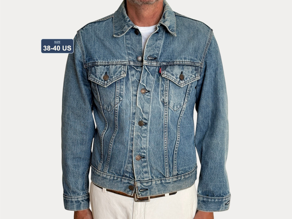 Size 38-40US / 50-50EU. Levis 70505 – Vintage 70s 2-Pocket Jacket – USA Made-AJ357 Studio