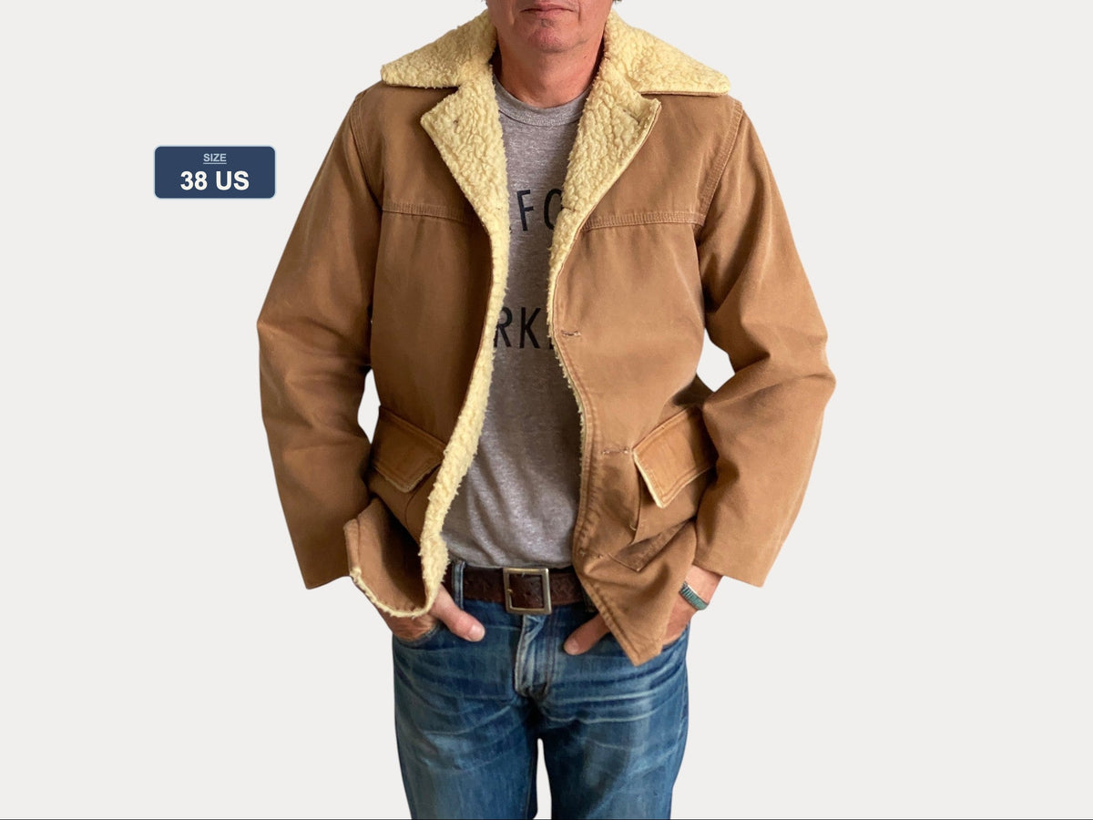 Veste Carhartt vintage années 70 – Taille 38US/48EU | Fabriqué aux États-Unis | Vêtements de travail classiques