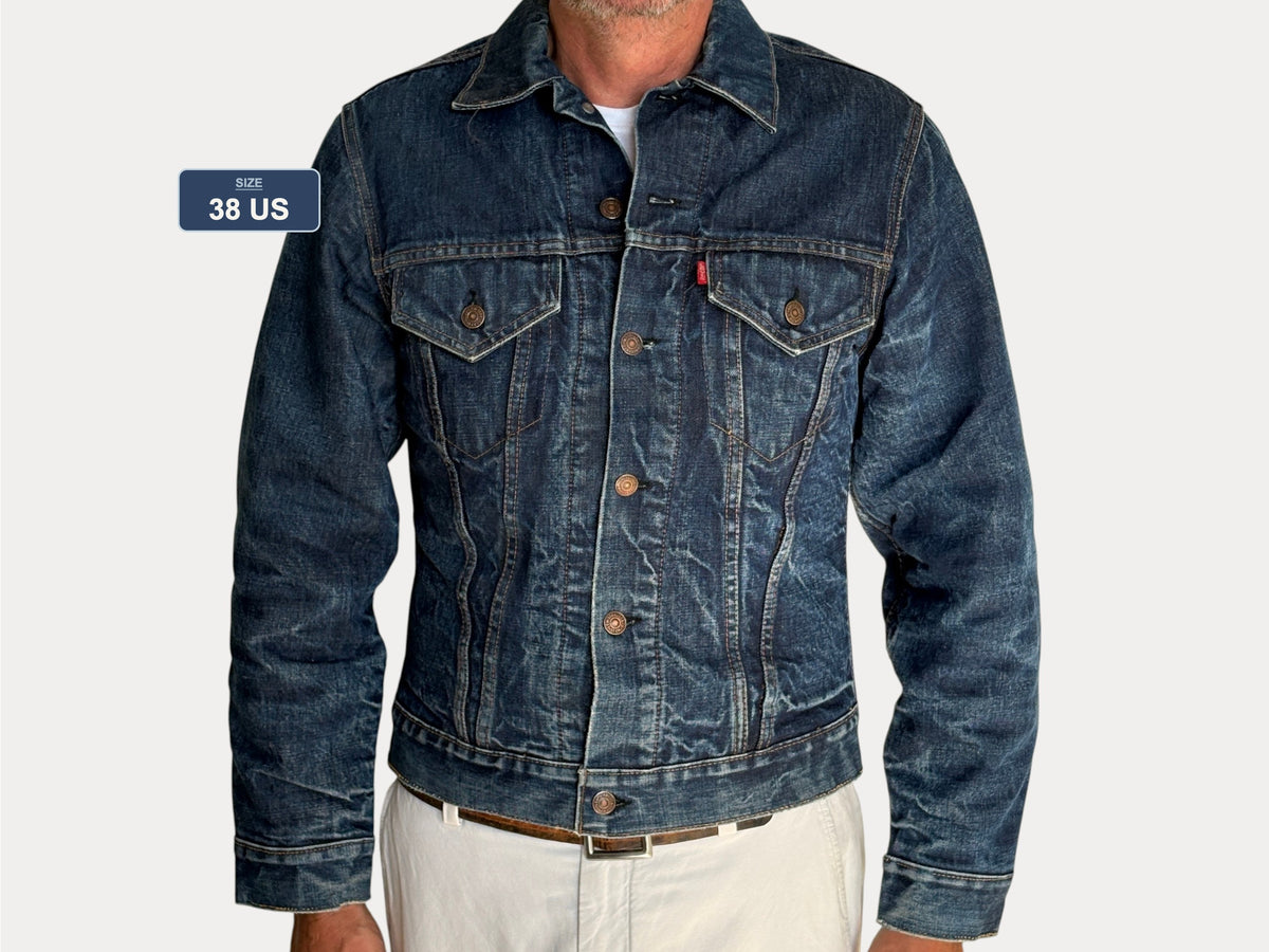 Vintage 70s Levi’s Type III 70505 Denim Trucker Jacket | Single Stitch | Size 38US | Made in USA | Classic Blue Jean Jacket | AJ357 Studio-AJ357 Studio