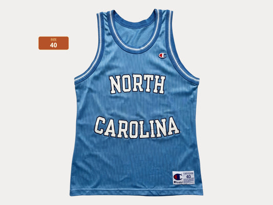 Champion North Carolina Tar Heels UNC Jersey Size 40 Carolina Blue Mesh 90s NCAA USA