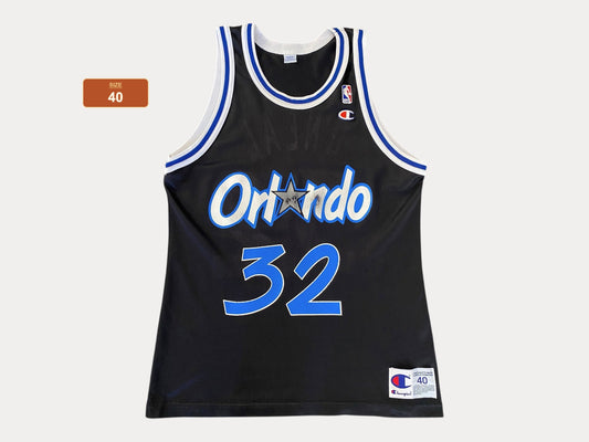 Size 40. #32 O Neal Orlando 90s Champion NBA Jersey