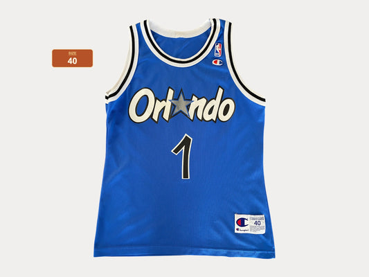 Size 40. #1 Hardaway Orlando 90s Champion NBA Jersey