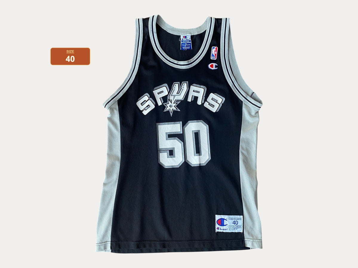 Size 40 USA Vintage 90s Champion David Robinson Jersey San Antonio Spurs #50-AJ357 Studio