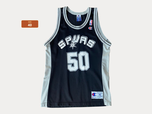 Size 40 USA  Vintage 90s Champion David Robinson Jersey San Antonio Spurs #50