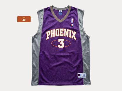Champion Phoenix Suns #3 Marbury Jersey Size 40 Purple Mesh Vintage 90s NBA