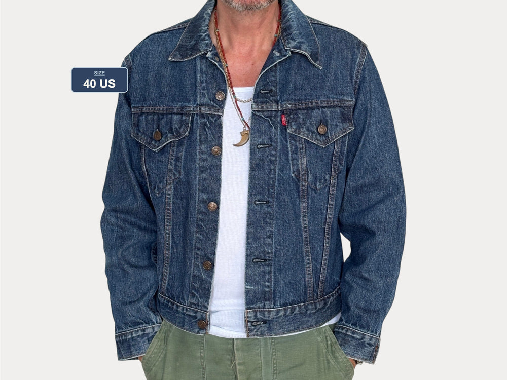 Vintage 70s Levi's Denim Trucker Jacket: Type III, Single Stitch, Made in USA-AJ357 Studio