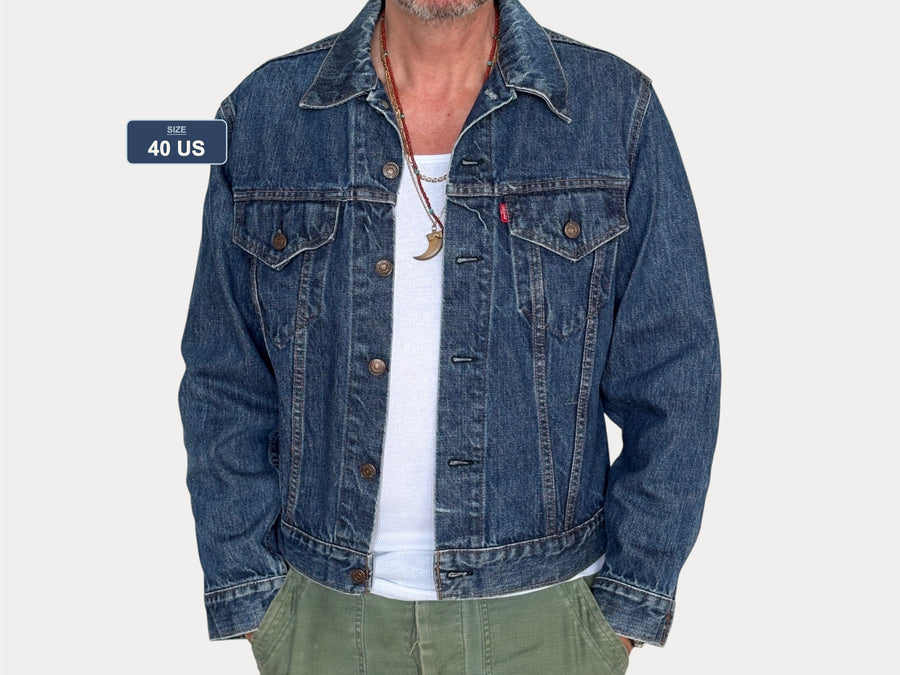 Vintage 70s Levi's Denim Trucker Jacket: Type III, Single Stitch, Made in USA-AJ357 Studio