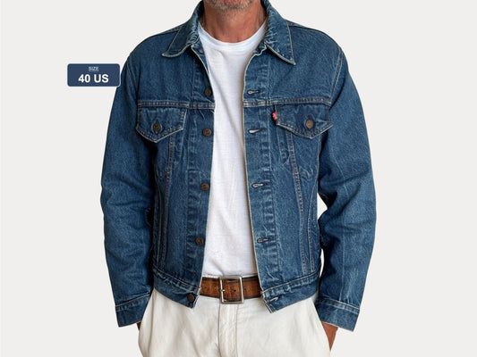 Size 42US / 52EU. Vintage 80s 70506 Levis 4 pockets jacket Made in USA-AJ357 Studio