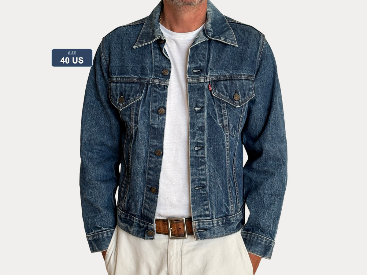 Size 40US / 50EU. Levi’s 70505 – Vintage 70s 2-Pocket Jacket – USA Made-AJ357 Studio
