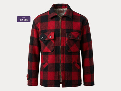 Size 42US / 52EU .Vintage 60s 5 Brother Buffalo Plaid Wool Jacket