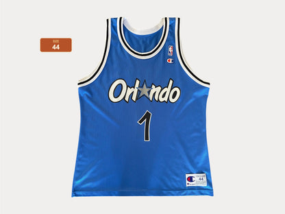 Size 44. #1 Hardaway Orlando 90s Champion NBA Jersey Made in USA