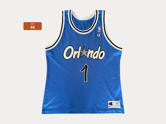 Size 44. #1 Hardaway Orlando 90s Champion NBA Jersey Made in USA