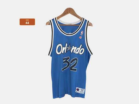 Vintage 90s Orlando NBA Champion Jersey – O’Neal #32 – Size 44 – Made in USA