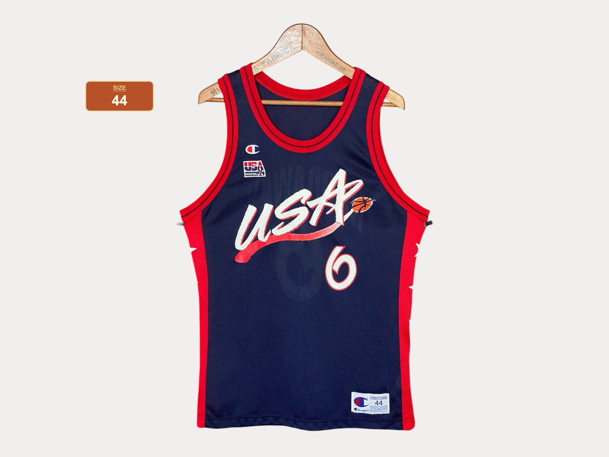 Camiseta vintage de la NBA del Dream Team, campeón olímpico, talla 44, Hardaway #6