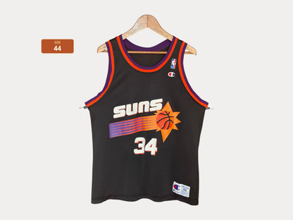 Vintage 90s NBA Phoenix Suns Charles Barkley #34 Jersey - Size 44, Made in USA by Champion