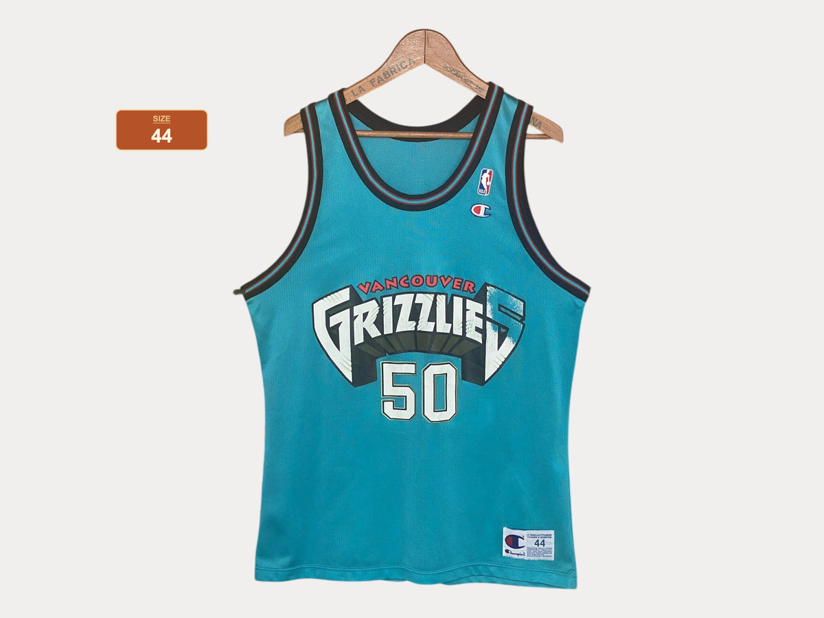 Vintage 90s NBA Grizzlies Bryant Reeves #50 Champion Jersey - Size 44