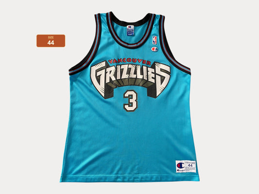 Vintage 90s NBA Grizzlies Abdur-Rahim #3 Champion Jersey - Size 44