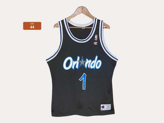 Size 44 VTG 90s Orlando Champion NBA jersey, Player Hardaway #01