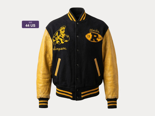 Vintage US Military Varsity Jacket - Wainwright Alaska  1964- Size 44