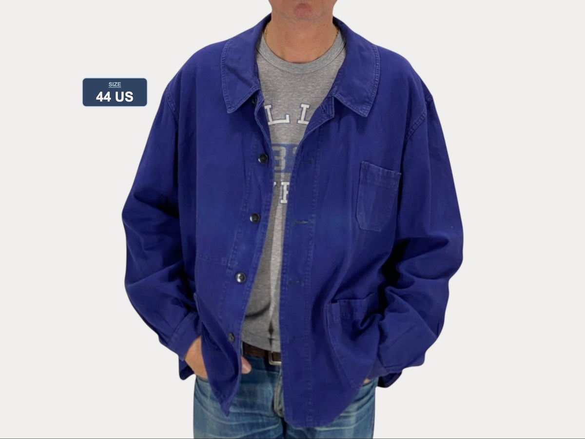 Size 54EU / 44 US. Vintage French cotton  jacket.Made in France by L athlete
