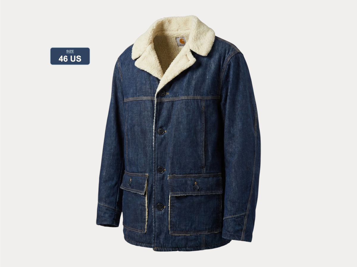 Size 46U / 56EU 70s Vintage Carhartt faux sherpa lined jacket