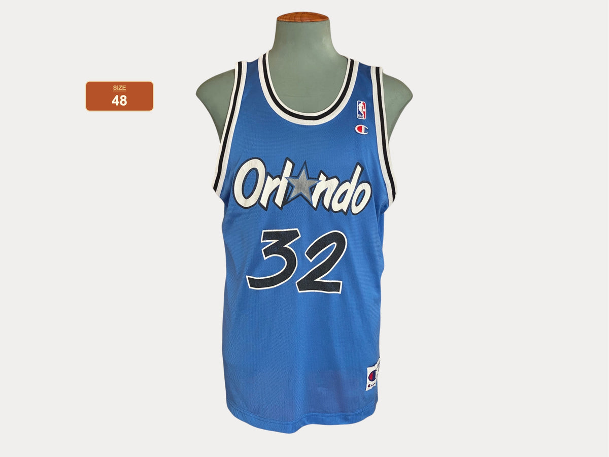 Camiseta vintage de la NBA de Orlando, años 90, talla 48, jugador O'Neal n.° 32, fabricada por Champion