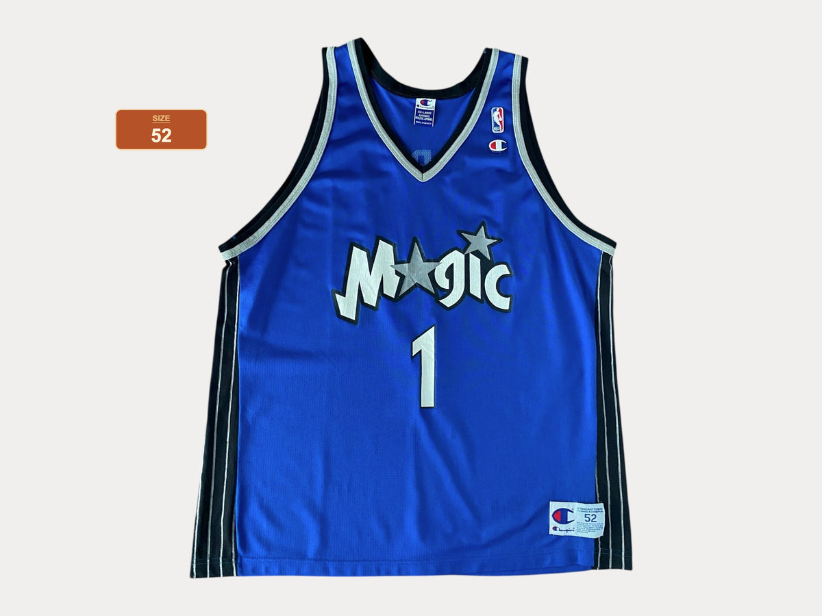 Size 52 USA. Rare Vintage Champion NBA Tracy Mc GRADY #1 Jersey Orlando Magic