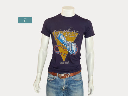 T-shirt Vortex vintage 50/50 coton des années 80, taille L, fabriqué aux États-Unis.