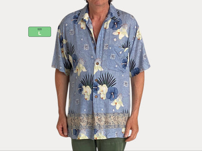 Size Large. Vintage 90s Hawaiian shirt