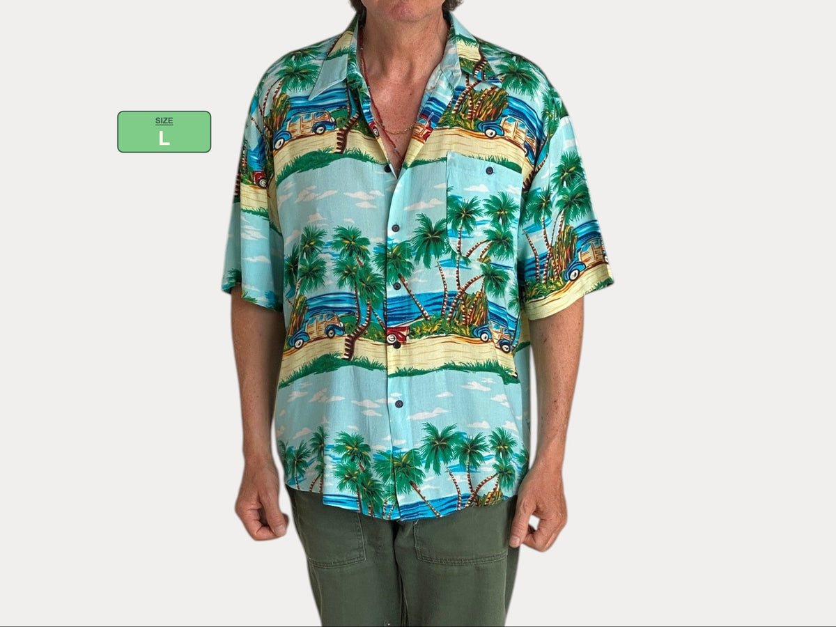 Size Large. Vintage 90s Hawaiian shirt