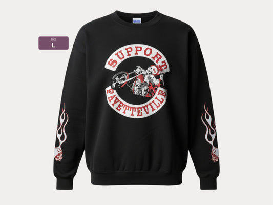 Size L Crew Sweat Support Fayetteville